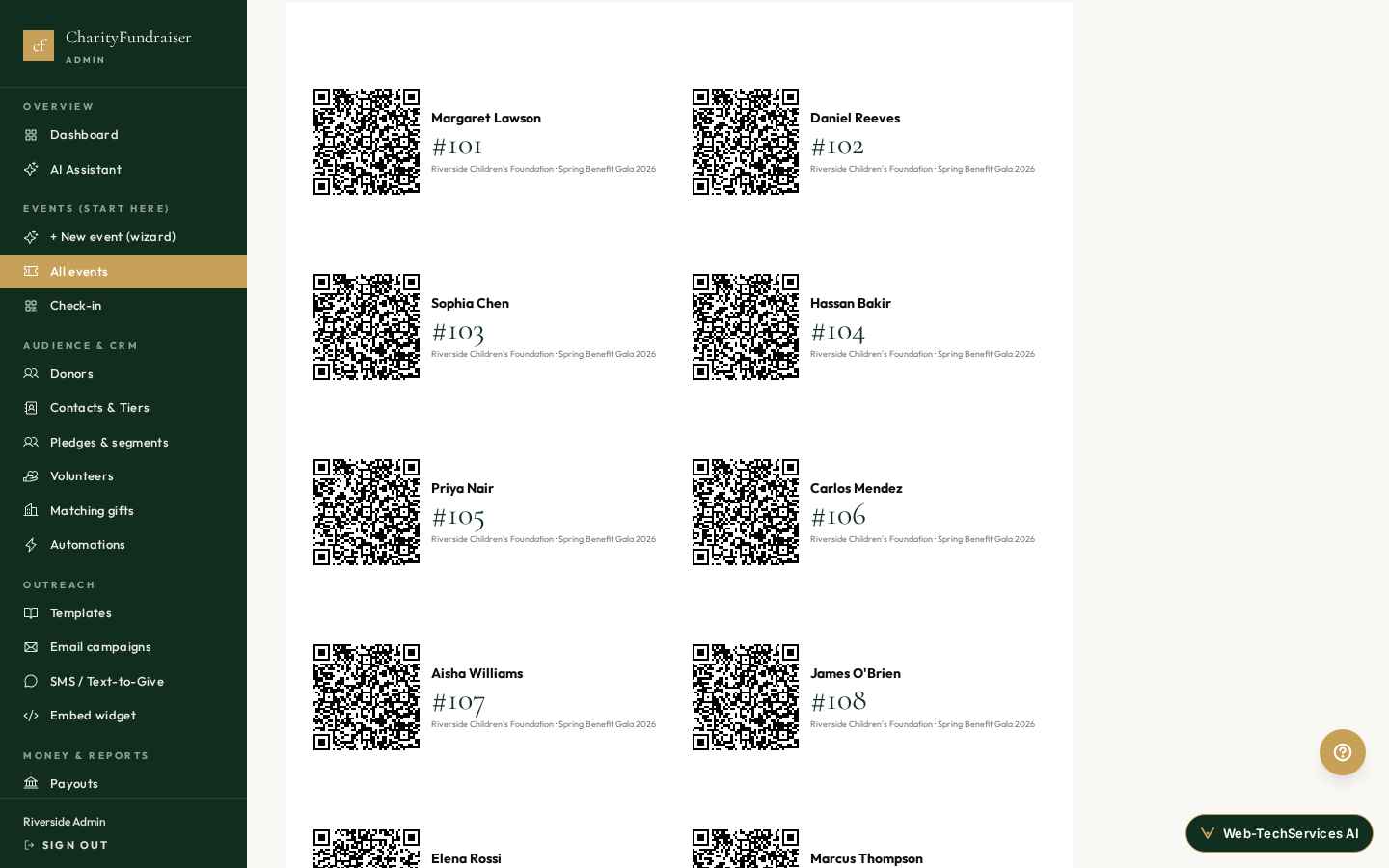 Print Avery 5163 QR labels in one click